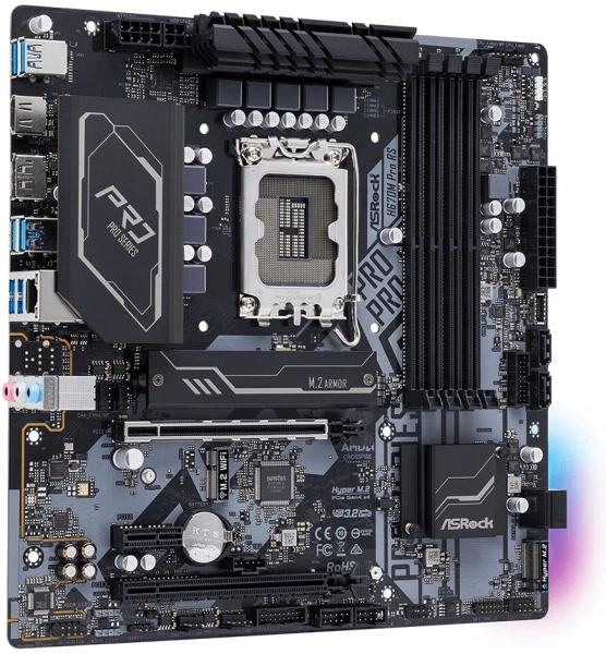 Материнська плата ASRock h670m Pro rs (s-170, h670) - зображення 4