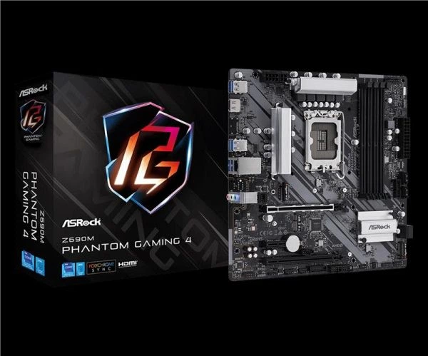 Материнская плата ASRock z690m Phantom Gaming 4 (s1700 z690 ddr4