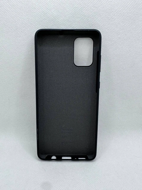 Чехол Silicone Cover Full для Samsung Galaxy A71 Черный - Фото 2 Чехол Silicone Cover Full для Samsung Galaxy A71 Черный - изображение 2