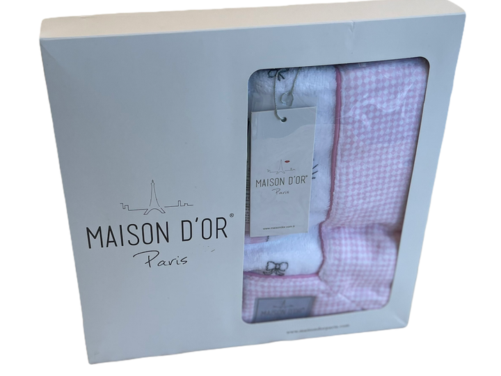 Детское полотенце Maison D'or Pinkie Princess махровое 100-150 см белое - Фото 2 Детское полотенце Maison D'or Pinkie Princess махровое 100-150 см белое - изображение 2