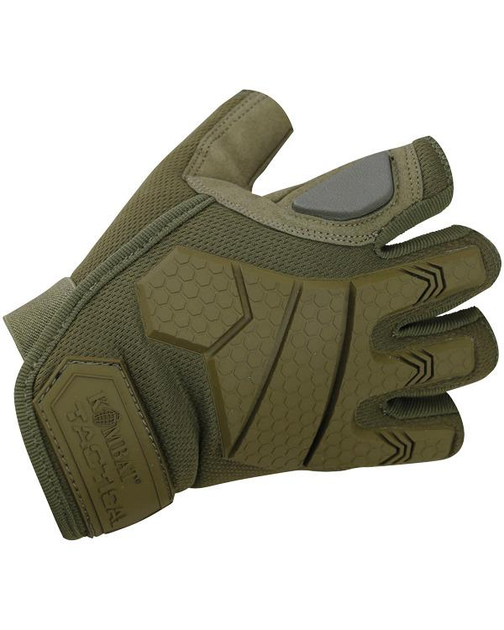 Перчатки тактичні KOMBAT UK Alpha Fingerless Tactical Gloves M койот (kb-aftg-coy) - зображення 1