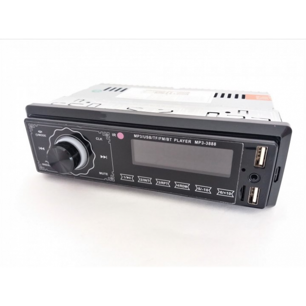 Автомагнитола 3888 ISO+FM+USB+SD+AUX+Bluetooth 4x50W 1Din магнитола с ...