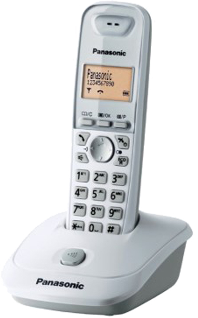 Telefon stacjonarny Panasonic KX-TG2511 PDW Biały - obraz 1