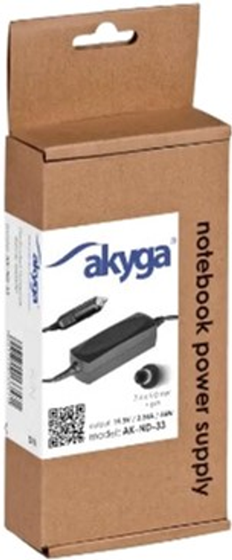 Zasilacz do laptopa Akyga Dell 19,5V 3,34A 65W (7,4x 5) (AK-ND-33) - obraz 4