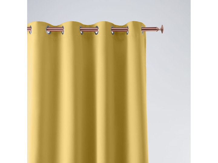 Kurtyna Pokój 99 Aura 140x250 cm Musztardowy - obraz 1
