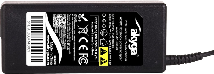 Блок живлення Akyga для ноутбука Sony 19.5V 4.7A 92W (6.5x4.4) (AK-ND-20) - зображення 6
