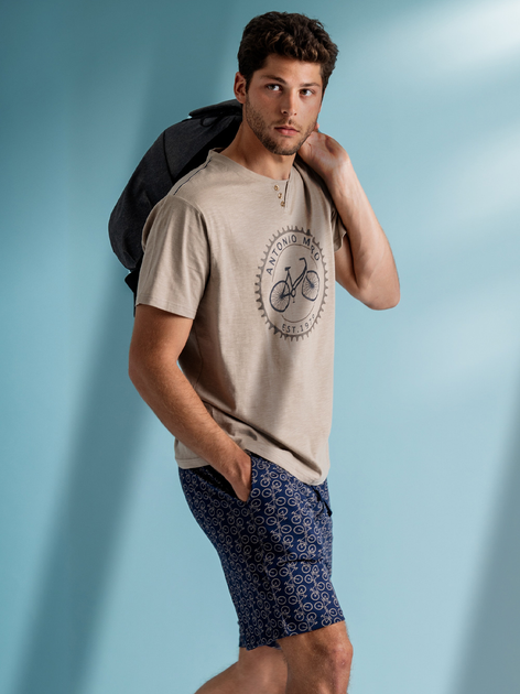Піжама Admas Antonio Miro 60901 XXL Бежева (8433623648410) - зображення 5