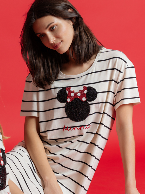 Нічна сорочка жіноча Admas Disney 61106 S Біла (8433623648069) - зображення 5