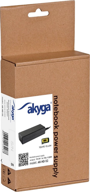 Zasilacz Akyga do laptopa IBM, Lenovo 19,5V 6,15A 120W (Slim Tip) (AK-ND-52) - obraz 5