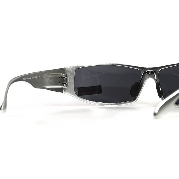 Очки Global Vision BAD-ASS 2 Silver (gray) черные в металлической оправе - изображение 2