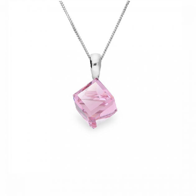 Срібний комплект Spark зі Swarovski Cube Small WKJ48416LR - зображення 2