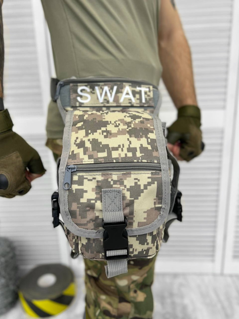 Тактична Сумка поясна на ногу swat nato П2-3! - зображення 2