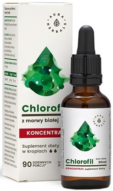 Chlorofil Aura Herbals z Morwy Białej 30 ml (AH917) - obraz 1