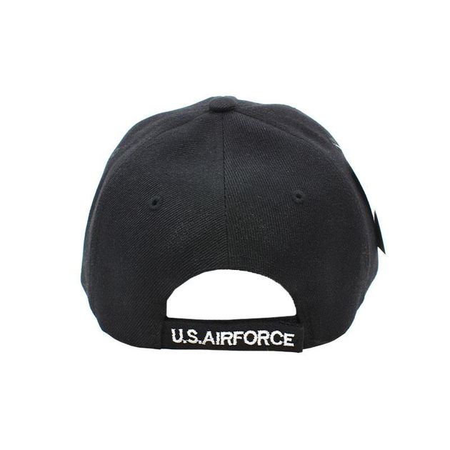 Бейсболка Han-Wild US Air Force Black с белой вышивкой бейсбольная кепка L - изображение 3
