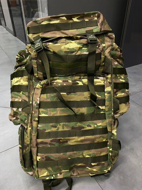 Военный рюкзак 90+10 л Accord, Мультикам, тактический рюкзак для военных, армейский рюкзак, рюкзак для солдат - изображение 1