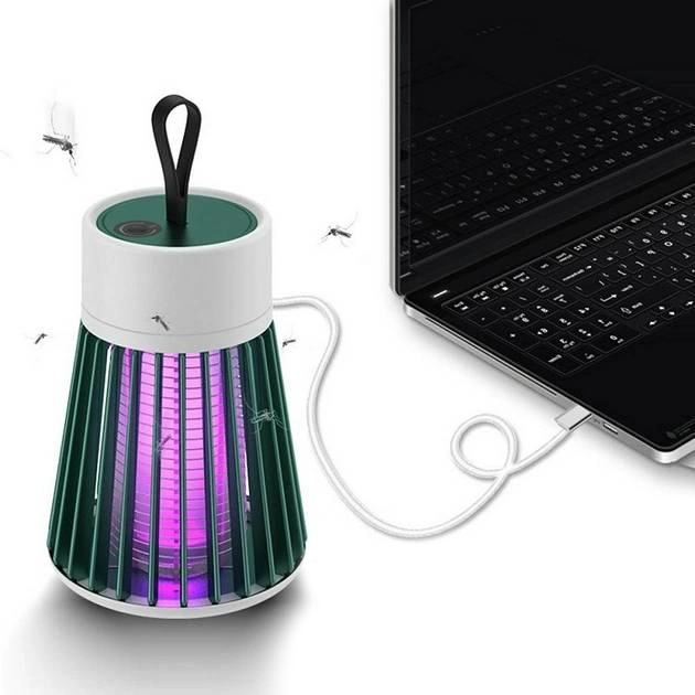 Электрическая ловушка насекомых на аккумуляторе с питанием на USB electric shock с светодиодным фотокатализатором - Фото 4 Электрическая ловушка насекомых на аккумуляторе с питанием на USB electric shock с светодиодным фотокатализатором - изображение 4
