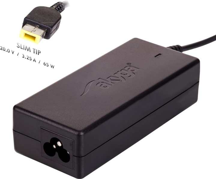 Блок живлення Akyga для ноутбука IBM, Lenovo 20V 3.25A 65W (Slim Tip) (AK-ND-24) - зображення 3