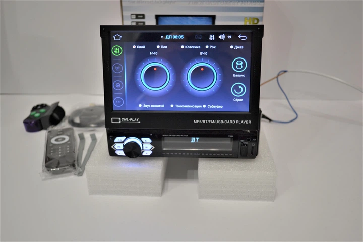 Автомагнитола Pioneer 7188A однодиновая 1din магнитофон сенсор 7