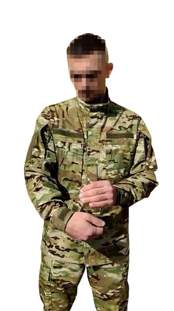 Тактическая военная форма, комплект китель + штаны, мультикам, размер 64 - изображение 2