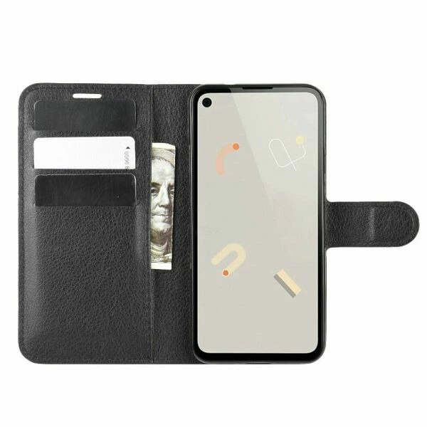 Классический чехол-книжка Deexe Book Type для Google Pixel 4A - Black - Фото 4 Классический чехол-книжка Deexe Book Type для Google Pixel 4A - Black - изображение 4