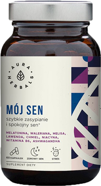 Kapsułki Aura Herbals Mój Sen zasypianie linia 60 k (AH2751) - obraz 1