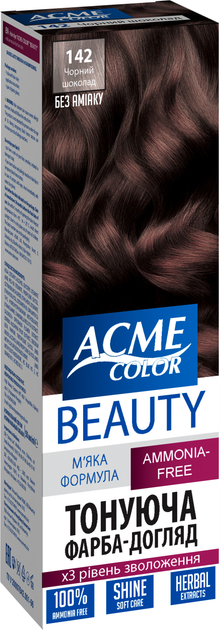 Гель-краска Acme Color Beauty № 142 Черный шоколад 69 г (4820000300155 ...