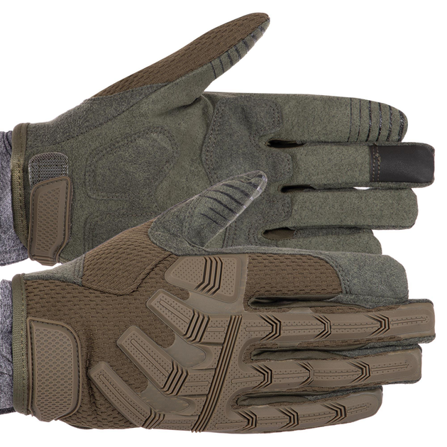 Перчатки тактические с закрытыми пальцами Military Rangers BC-9875 размер: XL Цвет: Оливковый - изображение 1