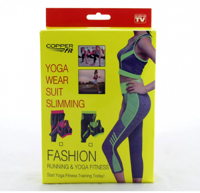 Костюм для Йоги Фитнеса и Бега Yoga Sets Топ и Лосины pink One Size - изображение 4