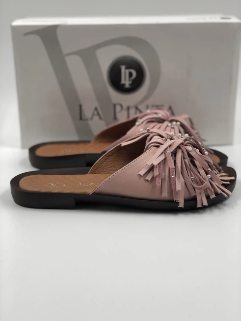 Женские шлепанцы ТМ La Pinta 0137-900 кожа 36 р. 22,3 см. розовые - изображение 5