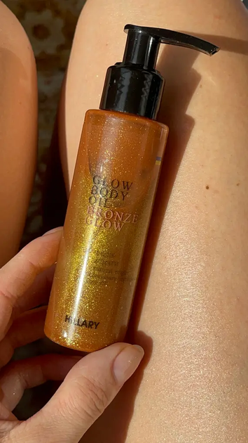 Сияющее масло для загара Сhic Bronze Glow Body Oil Hillary 100 мл - изображение 4