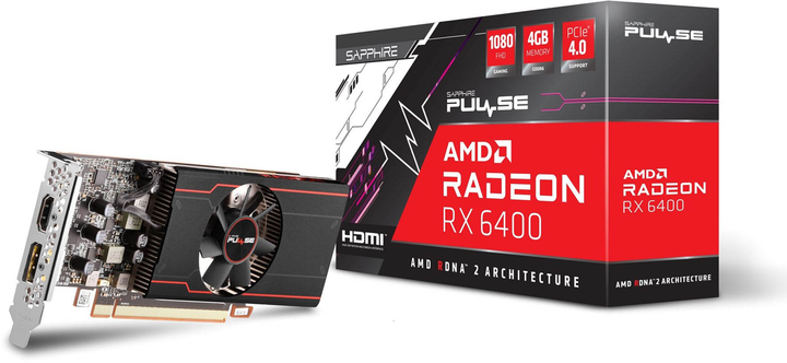Відеокарта Sapphire PCI-Ex Radeon RX 6400 4GB GDDR6 (64bit) (780/16000) (1 x HDMI, 1 x DisplayPort) (11315-01-20G) - зображення 8