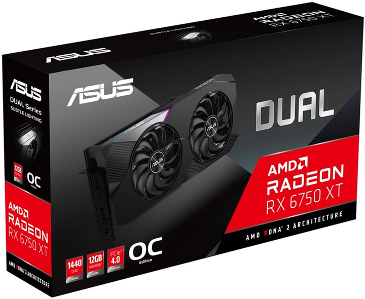 ASUS PCI-Ex Radeon RX 6750 XT 12 GB GDDR6 (192-bitowy) (2638/18000) (2 x HDMI, 2 x DisplayPort) (90YV0HK0-M0NA00) - obraz 11