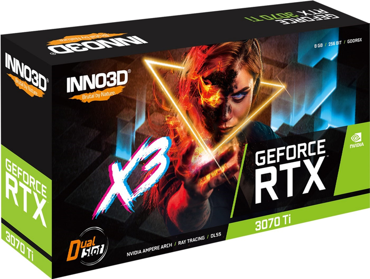 INNO3D PCI-Ex GeForce RTX 3070 Ti 8GB GDDR6X (256bit) (1575/19000) (1 x HDMI, 3 x DisplayPort) (N307T3-086X-1810VA44) - obraz 3