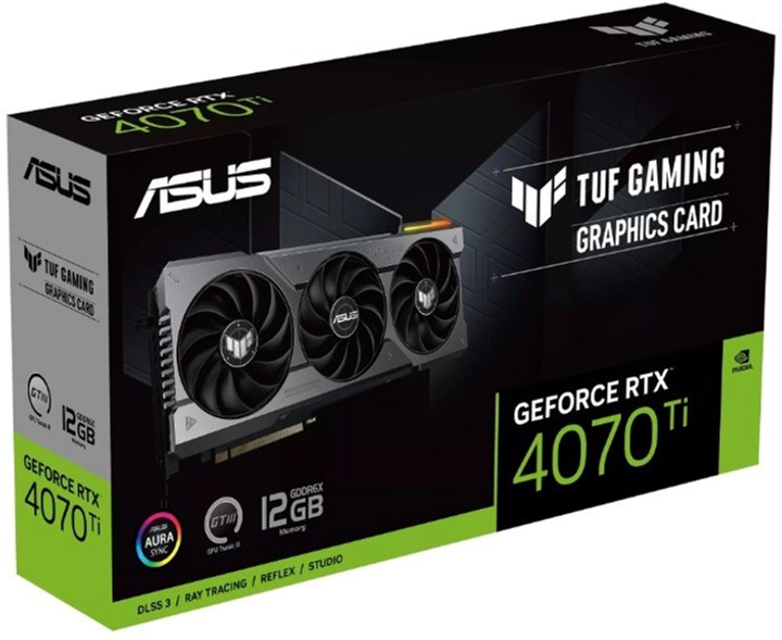 Karta graficzna ASUS PCI-Ex GeForce RTX 4070 Ti 12 GB GDDR6X (192-bitowy) (2640/21000) (1 x HDMI, 3 x DisplayPort) (90YV0IJ1-M0NA00) - obraz 4