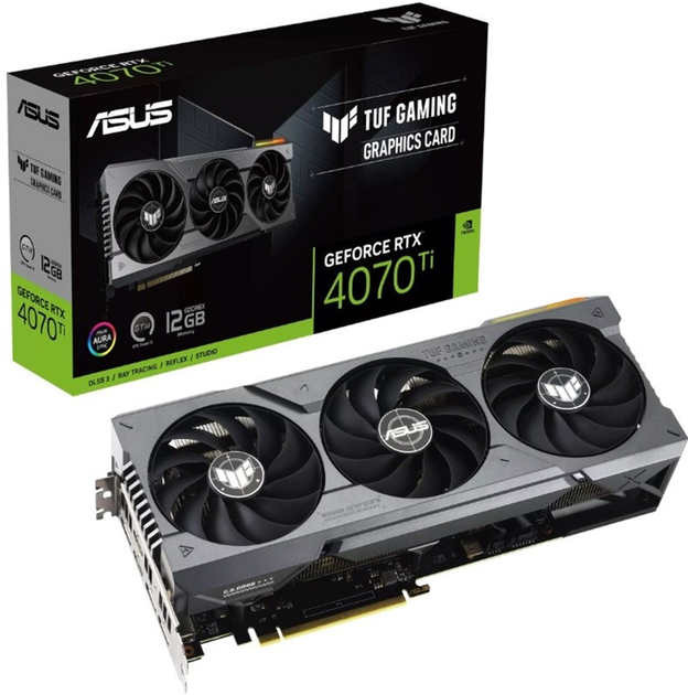 Karta graficzna ASUS PCI-Ex GeForce RTX 4070 Ti 12 GB GDDR6X (192-bitowy) (2640/21000) (1 x HDMI, 3 x DisplayPort) (90YV0IJ1-M0NA00) - obraz 5