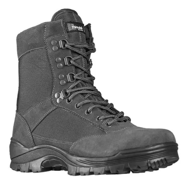 Черевики тактичні демісезонні Mil-Tec Side zip boots на блискавці сірі 12822108 Розмір 41 - зображення 1