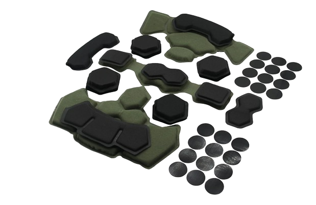 Подушки PD противоударные Gen4 Memory Foam Pad для баллистических шлемов олива - изображение 1
