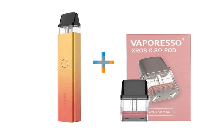 Электронная Сигарета. Vaporesso Xros 2 POD Kit Orange Red (Оранжево Красный) POD Система + пачка картриджей - Фото 1 Электронная Сигарета. Vaporesso Xros 2 POD Kit Orange Red (Оранжево Красный) POD Система + пачка картриджей - изображение 1
