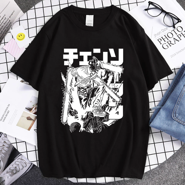 Футболка черная LOYS Аниме zero black white style S от продавца ...
