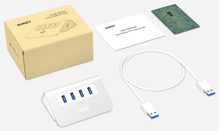 Hub USB Aukey USB-A - 4xUSB 3.0 5Gbps (CB-H5) - obraz 5