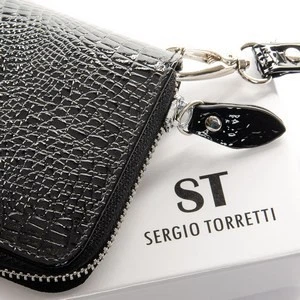 Женский кожаный кошелек на молнии SERGIO TORRETTI LR W38 black - Фото 3 Женский кожаный кошелек на молнии SERGIO TORRETTI LR W38 black - изображение 3