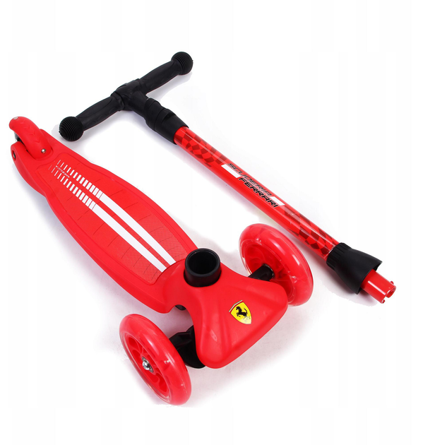 Hulajnoga dziecięca trójkołowa Ferrari Twist Scooter Czerwona (FXK5R) (6950568578005) - obraz 3