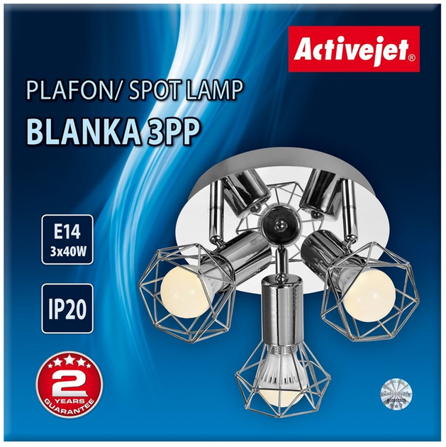 Lampa punktowa Activejet AJE-BLANKA E14x3 - obraz 3