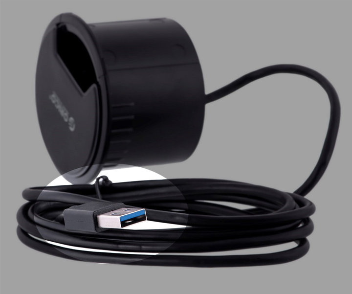 USB-хаб Orico USB-A 3.1, 2хUSB-A, SD Reader (DESK-2UST-BK-BP) - зображення 8