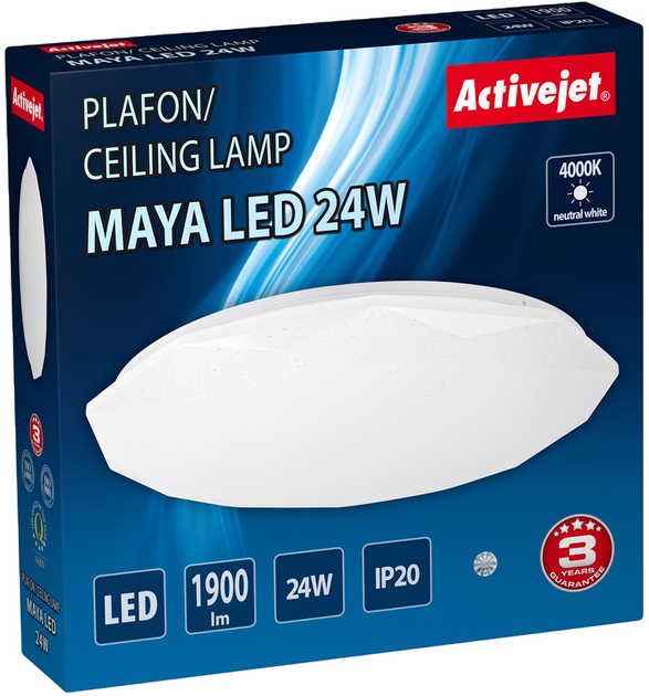 Lampa sufitowa Activejet LED MAYA 24W - obraz 2