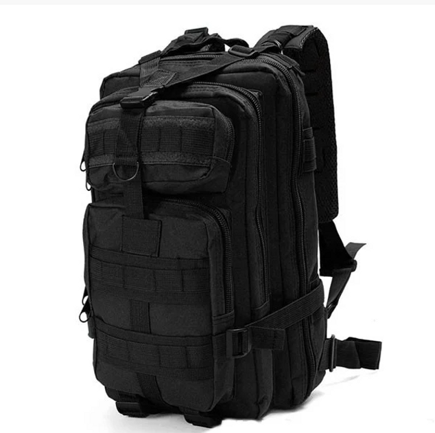 Рюкзак тактический 20 литров 3D Pack Black Sivimen 5461 - изображение 1