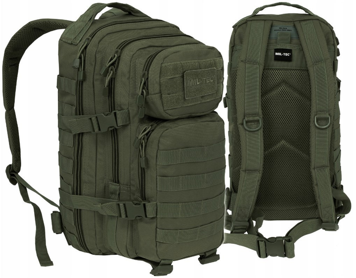 Рюкзак тактический штурмовой 20 литров MIL-TEC OLIVE 14002001 - изображение 1