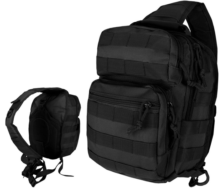 Рюкзак через плечо 8 литров Assault Black 14059102 - изображение 1