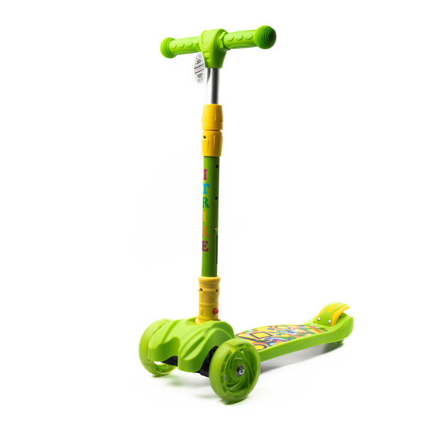 Самокат дитячий триколісний iTrike Maxi JR 3-060-11-GR зі світними ...