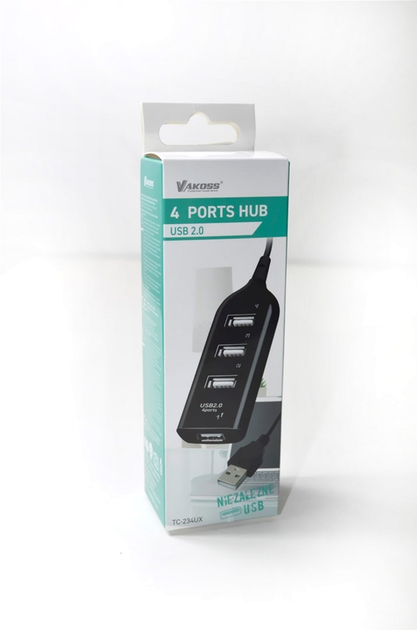 Hub USB Vakoss 4x USB-A 2.0 (TC-234UX) - obraz 5